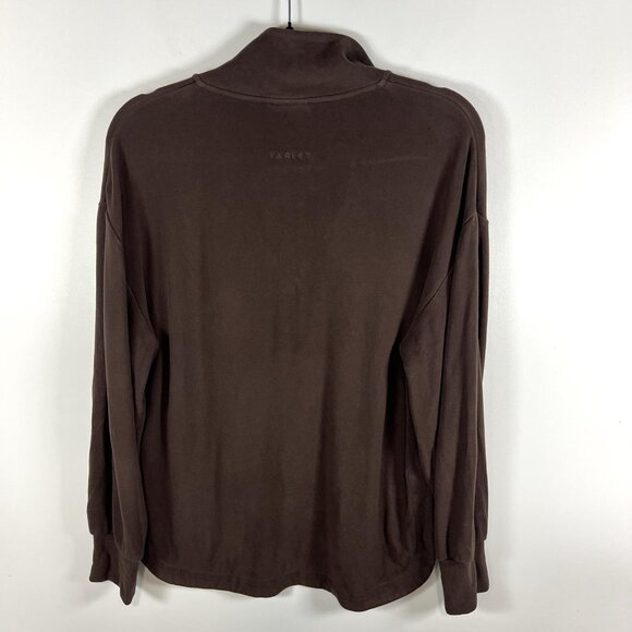Varley Brown Roeder Half Zip Midlayer Sweat Top Women’s SMALL $138 Ath leisure - Picture 10 of 12